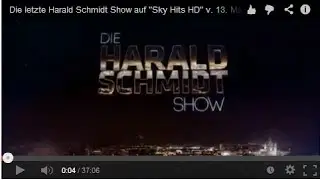 Die letzte Harald Schmidt Show auf 