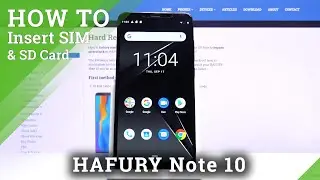 How to Inset SIM Card and SD Card to HAFURY Note 10 &ndash; Input SIM and SD Card