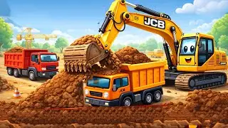 Jcb cartoon video #cntoys​ #bruder​ #jcb​ #cementmixertruck​ #kidstoys​ #jcbvideo​ #truck​