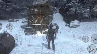 RDR  game It was very difficult to climb the mountains and complete the mission in the snow.❄️❄️🥷🥷🐎🐎