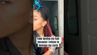 Curly hair dye hack pt.2  #shorts