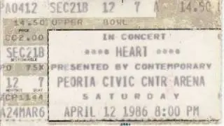 1980s 1990s Rock Concert Ticket Stubs Music Clips