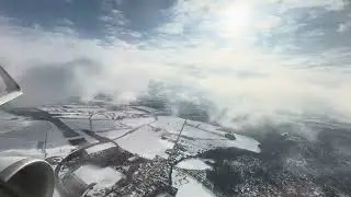 [4K] Huge Thrust Reduction during Departure from Berlin - Airbus A320