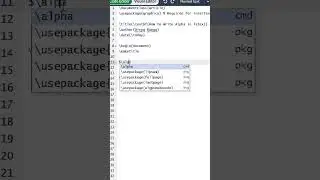 Alpha in Latex | how to write alpha in latex overleaf #beginners #mathsymbols #greek #overleaf