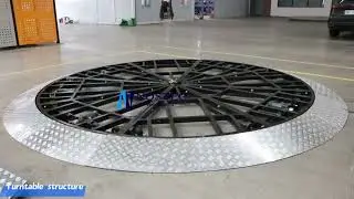 4m low profile car turntable structure from Nostec lift