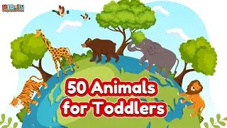 50 Animals for Toddlers 🐾 | Learn Animal Names in English | Kids Daily Story
