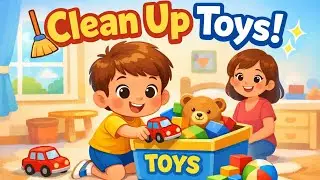 Песенка про уборку игрушек 🧸🧹 | Чистые игрушки, счастливый дом | Обучающее видео для детей