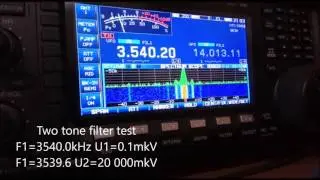 IC 7600 Filter Test #2