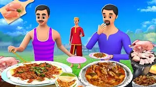 चिकन डोसा Chicken Dosa - Tasty Chicken Dosa Street Food Village Cooking Hindi Kahani Comedy Stories