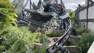 Islands of Adventure Jurassic World Velocicoaster Off-Ride Footage (No Copyright)