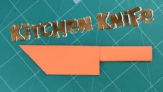 How to Make a Paper kitchen knife Tutorials : Origami Paper Craft Ideas | DIY Paper Toy Kids Ep.2