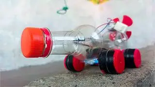 Waste Plastic Bottle Car Making | School Science Project