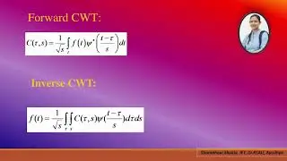 Wavelets & Multi-resolution analysis.