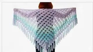 How to Crochet Quick Easy Women Shawl Pattern tutorial For Beginners#crochet#knitting#diy shawl