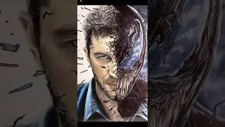 Fantastic #eddiebrock/#venom coffee art by Franek Art #mcu #art #creative #drawing #yt #shortvideo