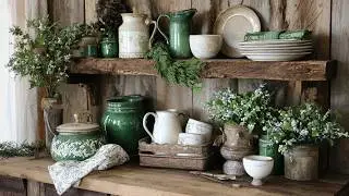 Old English Style Home Decor: Thrifted Winter Decor Ideas in a Cozy Vintage Farmhouse