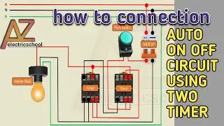 Auto ON OFF Circuit Using Two Timer | Timer Switch Circuit | Autocratic duel timer connection