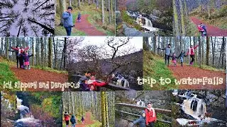 Visit to Waterfalls  Scotland gone wrong| icy, Slippery&Dangerous| What happened next was horrifying