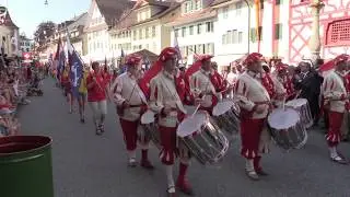 Sempach 2019 - Gedenkfeier zur Schlacht bei Sembach 1386 Einzug ins St&auml;dtli Sempach