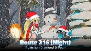 Route 216 (Night) | Pok&eacute;mon Diamond & Pearl | Christmas Covers 2024 | Kunning Fox