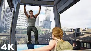 Owen and Abby Jumps from a Ferris Wheel - The Last of Us Part II (PS4 Pro) 4K HDR