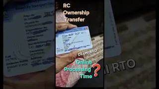 RC Ownership Transfer time online❓️ vehicles #rc #rctransfer #rto #usedcars #ownership #usedbike