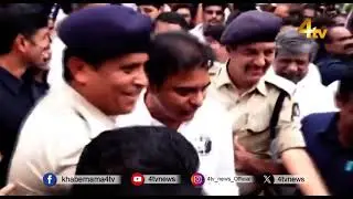 BRS Working President KTR and other Leaders Detained Near Telangana Assembly| 09 Dec 2024 | 4tv News