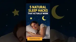 5 NATURAL SLEEP HACKS THAT ACTUALLY WORK! #sleep #natural #hack # #trending #viral #shorts #new