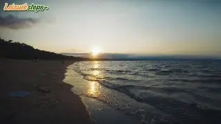 Sunset Beach Walk in Gdańsk &bull; 4K Relaxing Walk