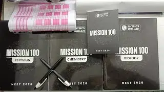 🔥🔥 MISSION 100 Comeback Kit Unboxing | PHYSICS WALLAH| NEET 2026 🔥🔥