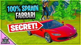 100% FERRARI SPAWN RATE LOCATION IN FORTNITE NOT PATCHED!