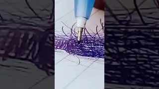magnifying glass drawing with pen🔍: tutorial #shorts