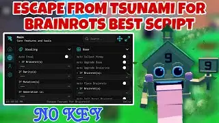 Escape Tsunami For Brainrots! BEST SCRIPT *NO KEY* - Celestial Brainrots, Delete Tsunami, Inf Cash 💸