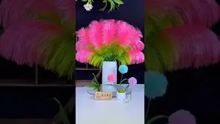 DIY Flower 🌹 from Satin Ribbon and Flower Vases || Rayung flower #craft #diy#flowerscraft#homedecor