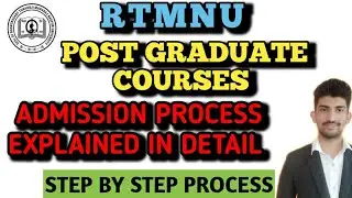 Step By Step Admission Process Explianed For Post Graduation | Nagpur University PG Admission |