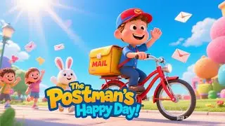 The Postman&rsquo;s Happy Day 🚲💌 | Fun Mail Delivery Song for Kids | Nursery Rhymes & Learning Songs