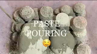 ASMR|| Soft and Gritty #purecement Crumble || Paste Pouring || #odlysatisfying