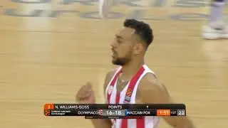 Nigel Williams-Goss 14pts (Olympiacos-Maccabi: 88-80)