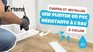 🛠 TUTO - Couper et poser une plinthe PVC &agrave; coller r&eacute;sistante &agrave; l'eau en salle de bain Artens en 2024