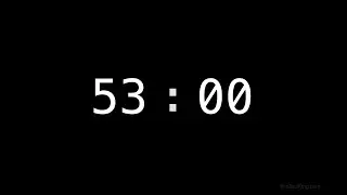53 minutes Countdown Timer with Alarm #new #4k