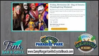 Camp Margaritaville Crystal Beach Texas Live Music Thanksgiving Weekend