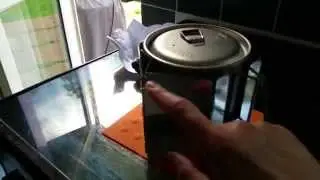 Speedster Backpacking Products - Windscreen and Pot Rest MSR Kettle