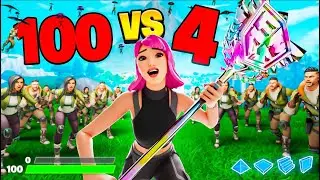 HERO BASE VS 100 PLAYERS! *DESAFIO IMPOSS&Iacute;VEL*