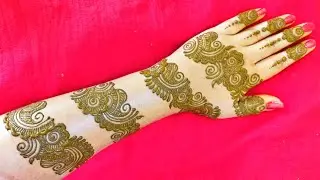 ELEGANT BANGLE BELT STYLE HENNA MEHNDI DESIGN TUTORIAL 2020| Bangle(चूड़ी) style मेहँदी लगाना सीखिए