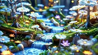 💫 Relaxing Sound Mystical Stream Escape | Fantasy Waterfall & Chill Ambience