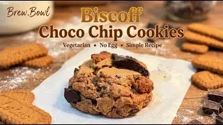 Biscoff Choco Chip Cookies easy baking veg recipe