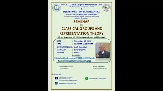 Classical Groups and Representation Theory Seminar 8