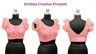 Frill Sleeves Design for Blouse || Krishna Creation
