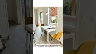 The BEST affordable small space dining table!