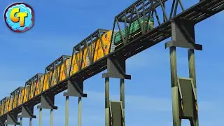 Overweight Trains Railroad High-Speed Accidents Derailments 😱 BEAMNG.Drive STREAM